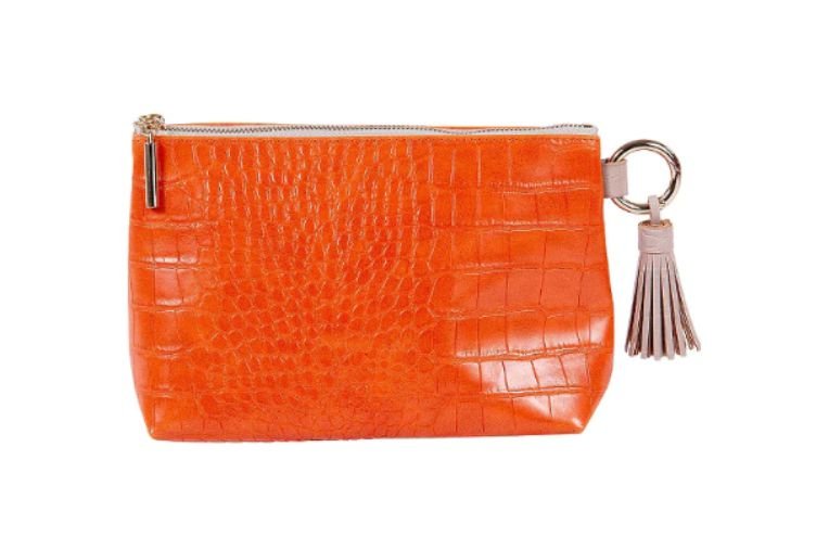 Samostoječa kozmetična torbica Artebene, oranžna