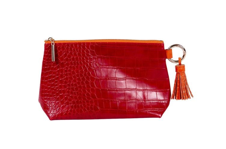 Samostoječa kozmetična torbica Artebene, rdeča