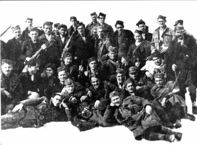Borci Ljubljanskega bataljona, imenovanega Brkati bataljon, 1944